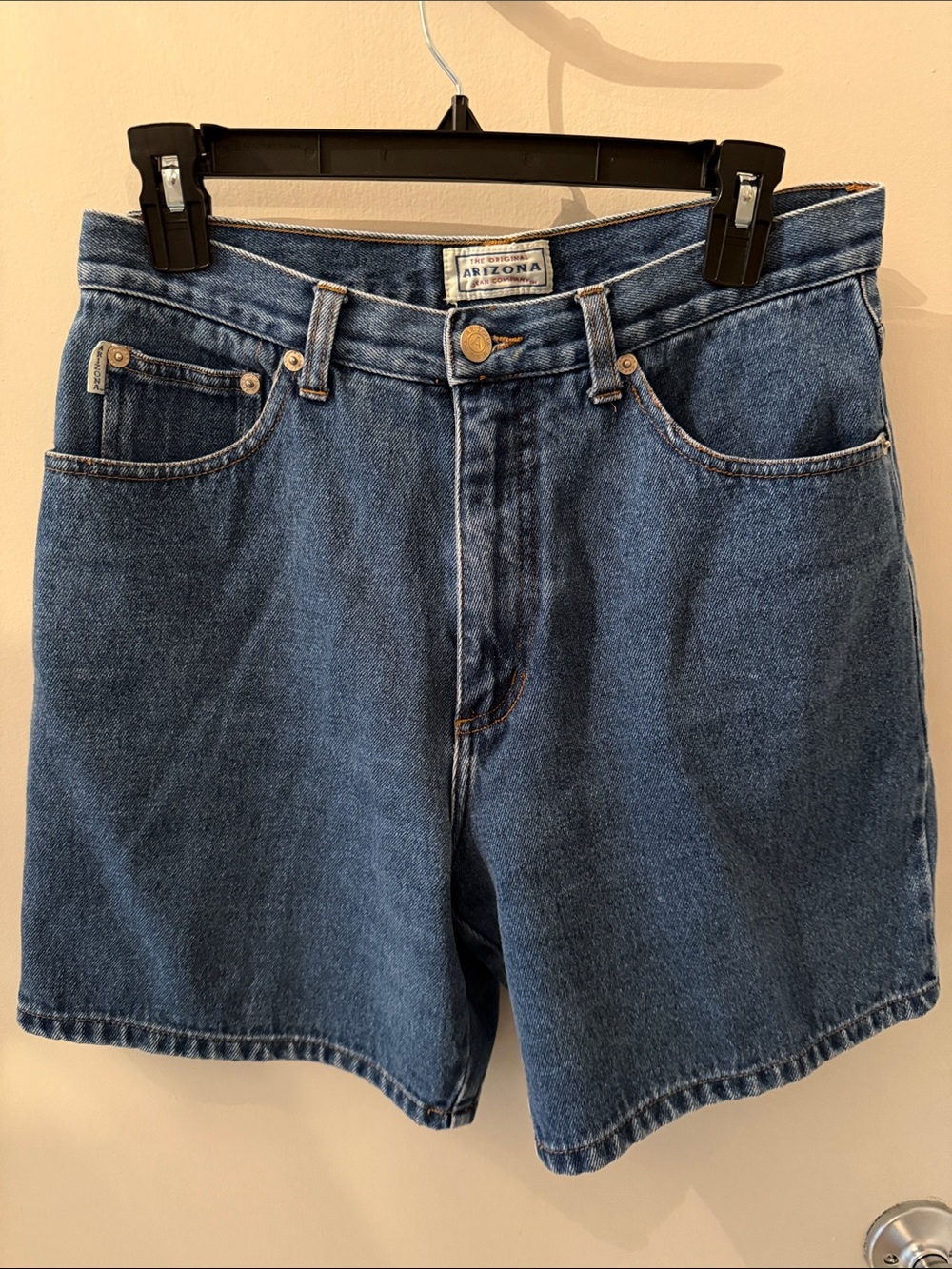 Arizona Jean Company Dark Blue High-Rise Denim Shorts